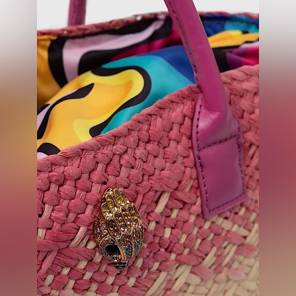 Kurt Geiger London Pink Woven Kensington Basket Tote Bag
NWT - Picture 5 of 8